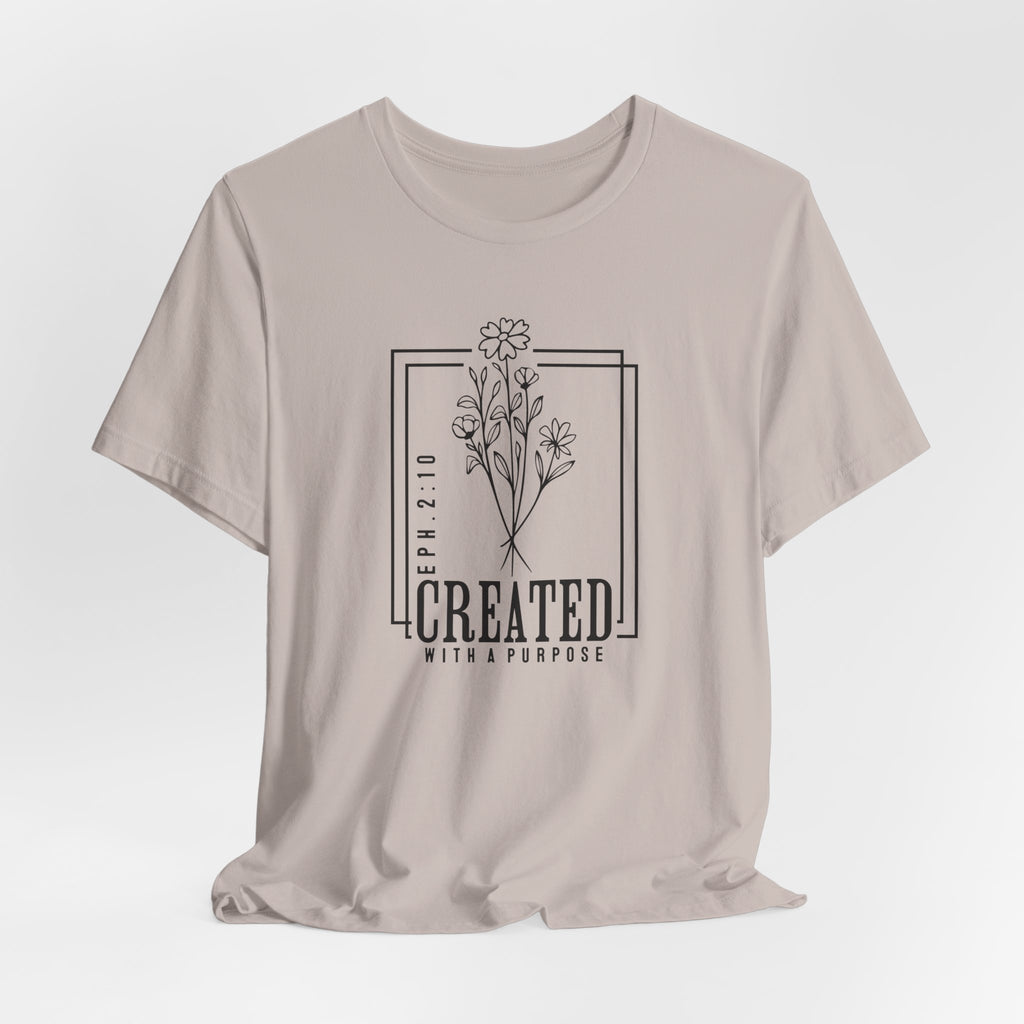 Created with a Purpose Unisex Jersey Short Sleeve Tee