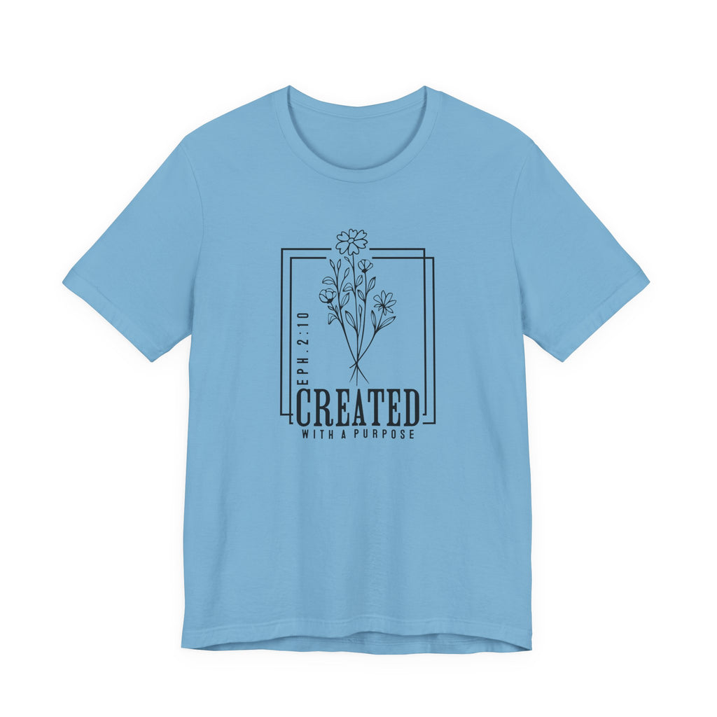 Created with a Purpose Unisex Jersey Short Sleeve Tee