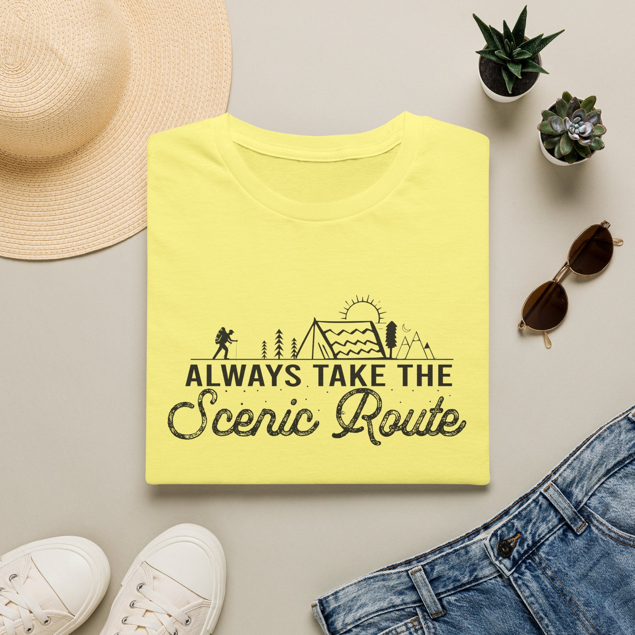 Always Take the Scenic Route Unisex Softstyle T-Shirt