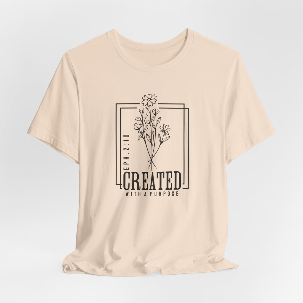 Created with a Purpose Unisex Jersey Short Sleeve Tee