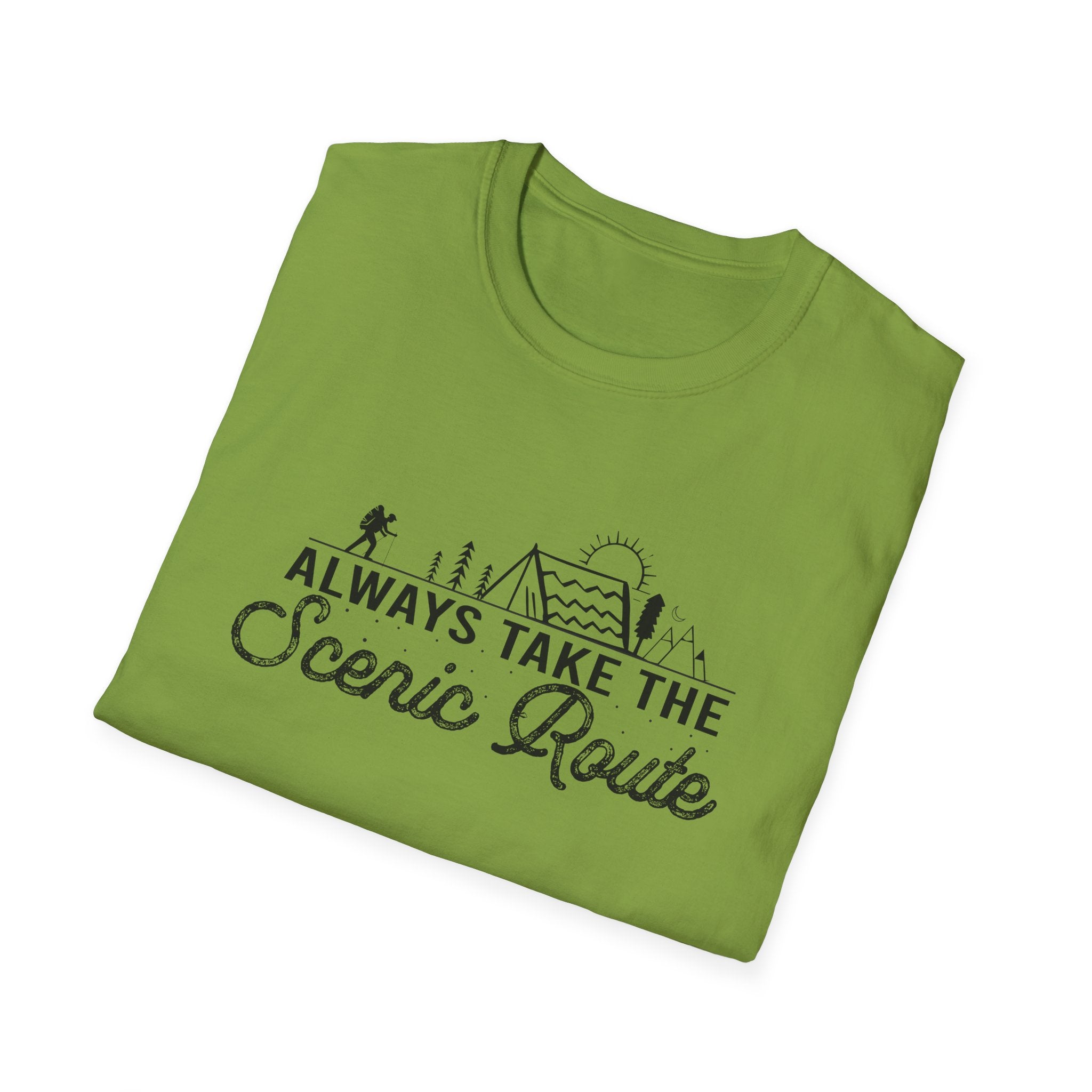 Always Take the Scenic Route Unisex Softstyle T-Shirt