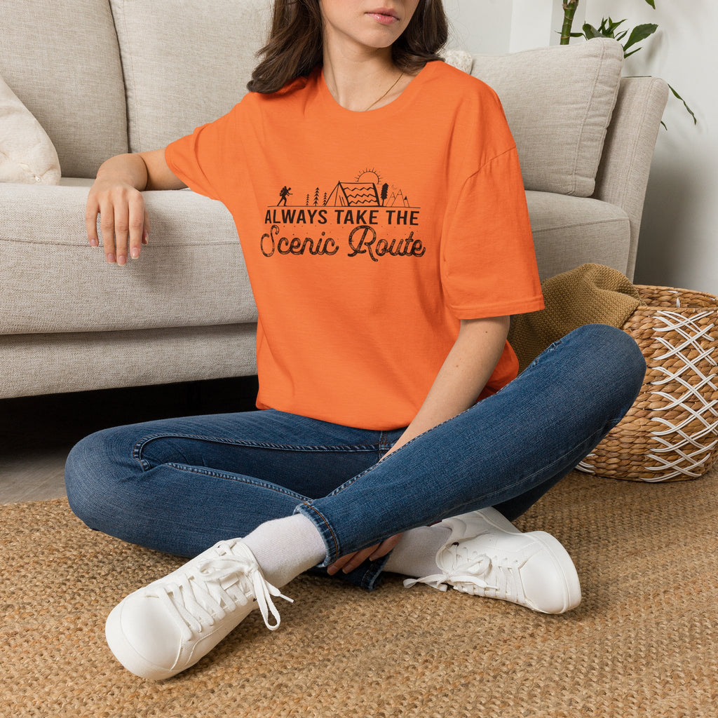Always Take the Scenic Route Unisex Softstyle T-Shirt