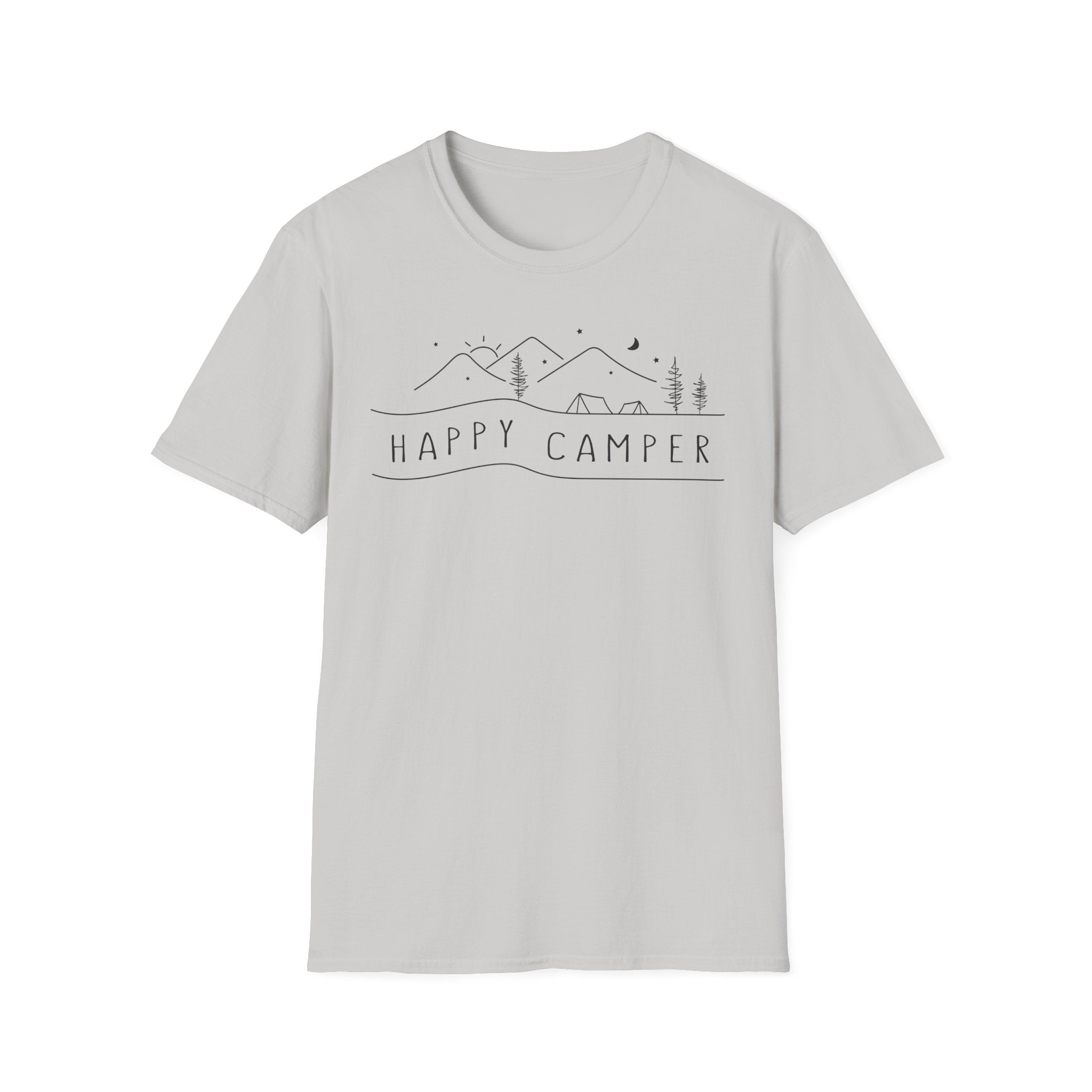 Happy Camper Tent Unisex Softstyle T-Shirt