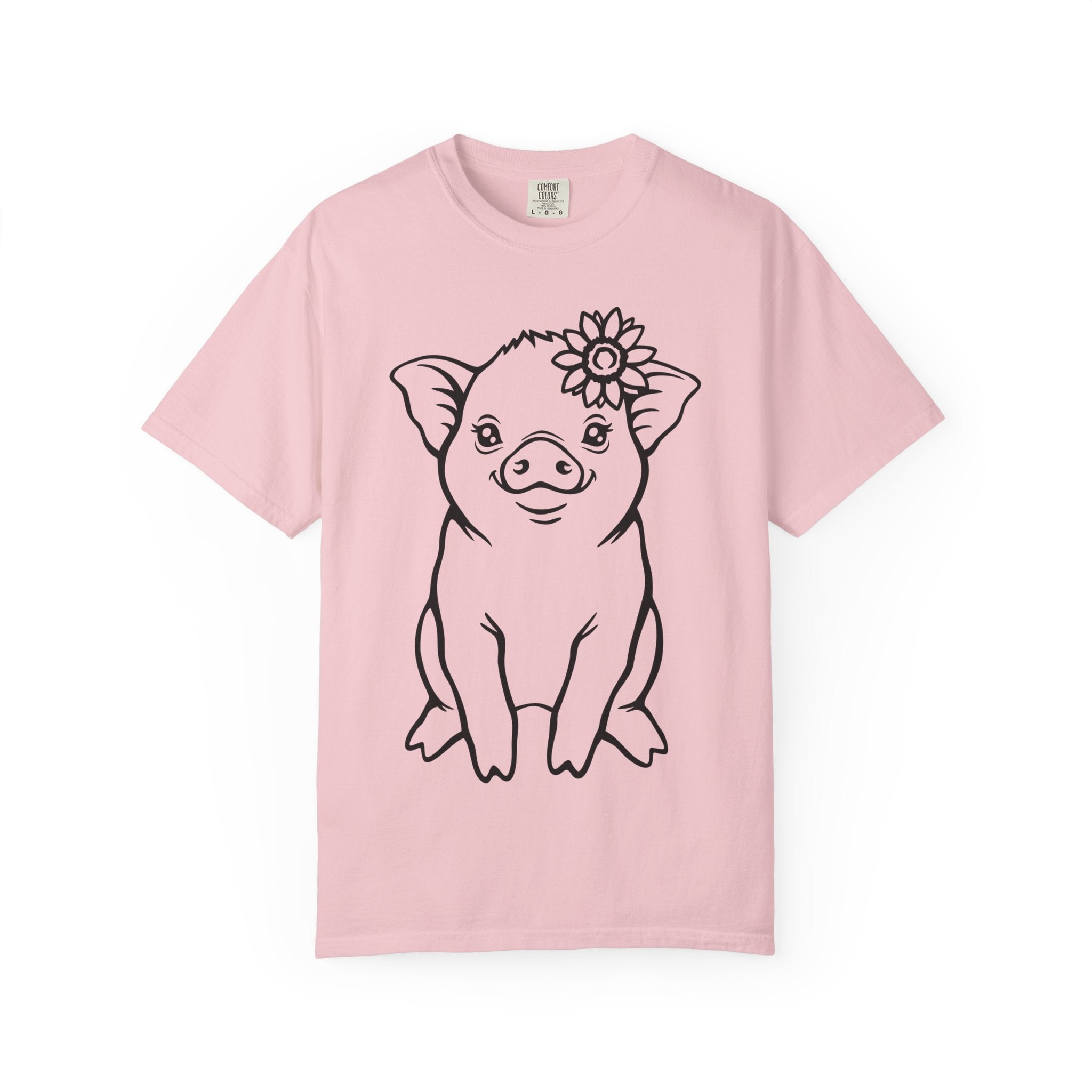 Cute Pig Unisex Garment-Dyed T-shirt