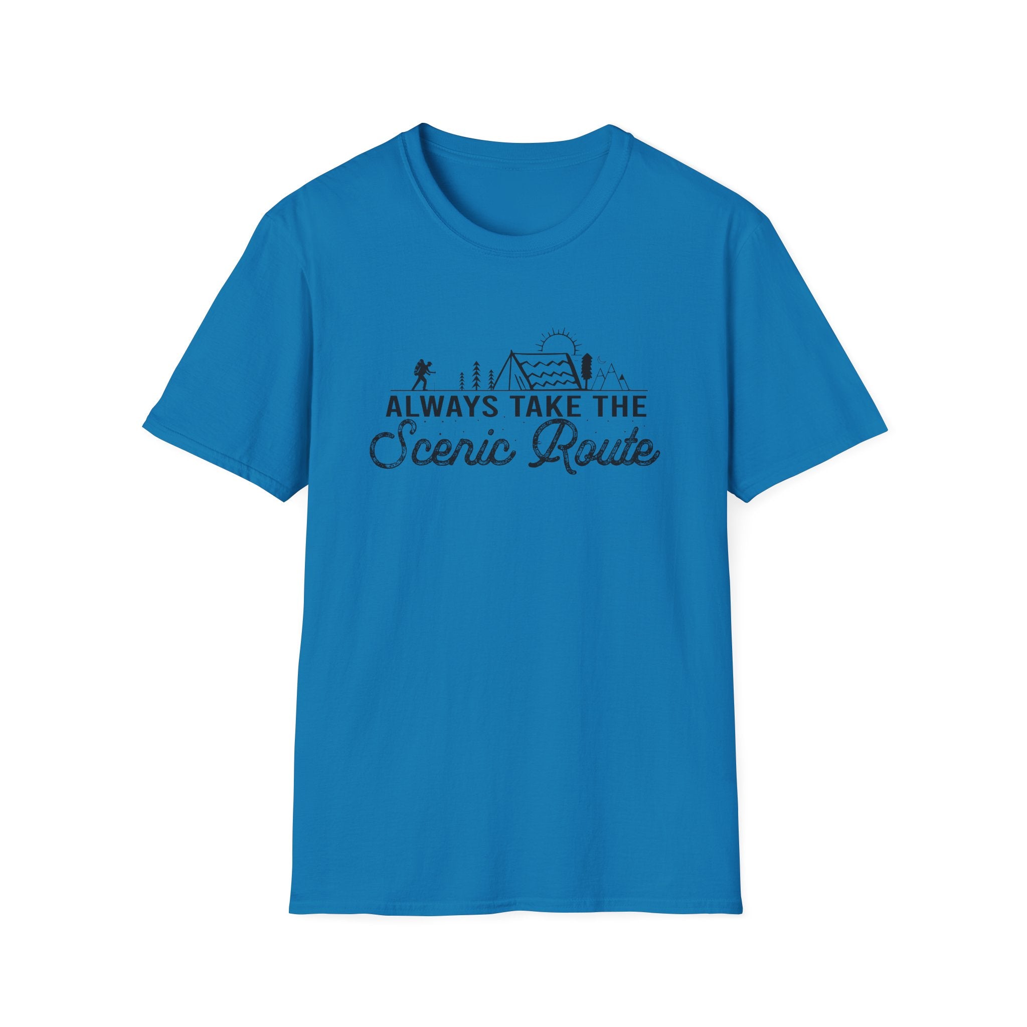 Always Take the Scenic Route Unisex Softstyle T-Shirt