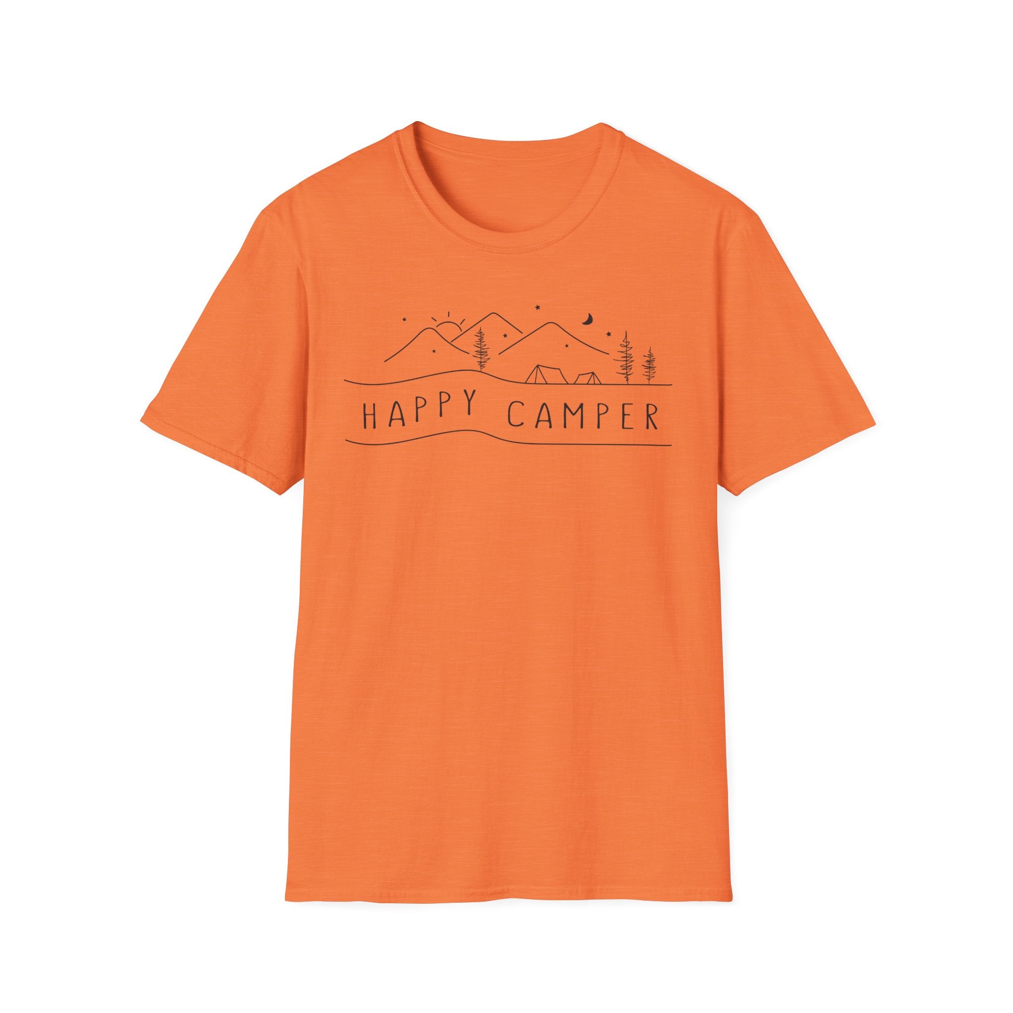 Happy Camper Tent Unisex Softstyle T-Shirt