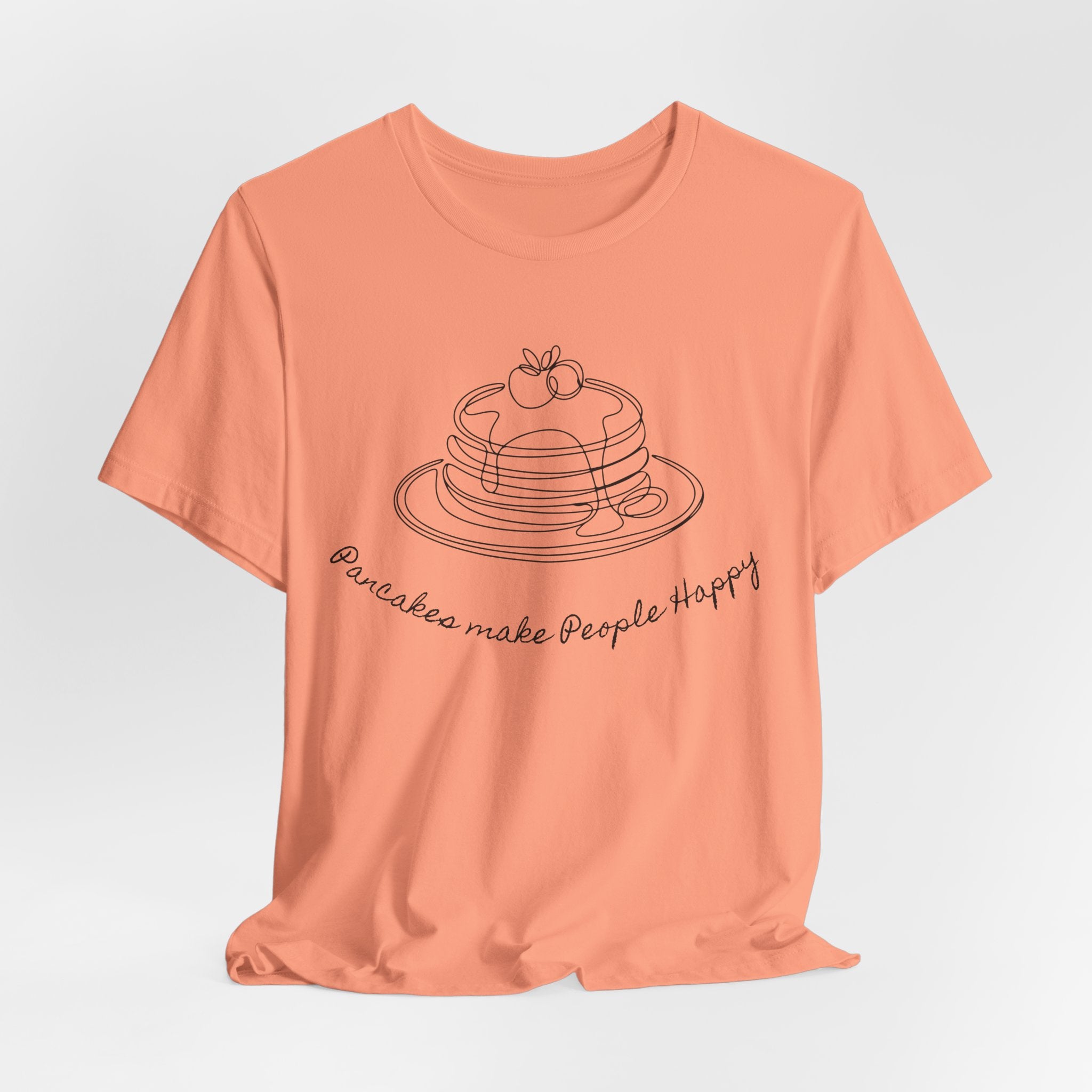 Pancakes make people happy Unisex Jersey Short Sleeve Tee