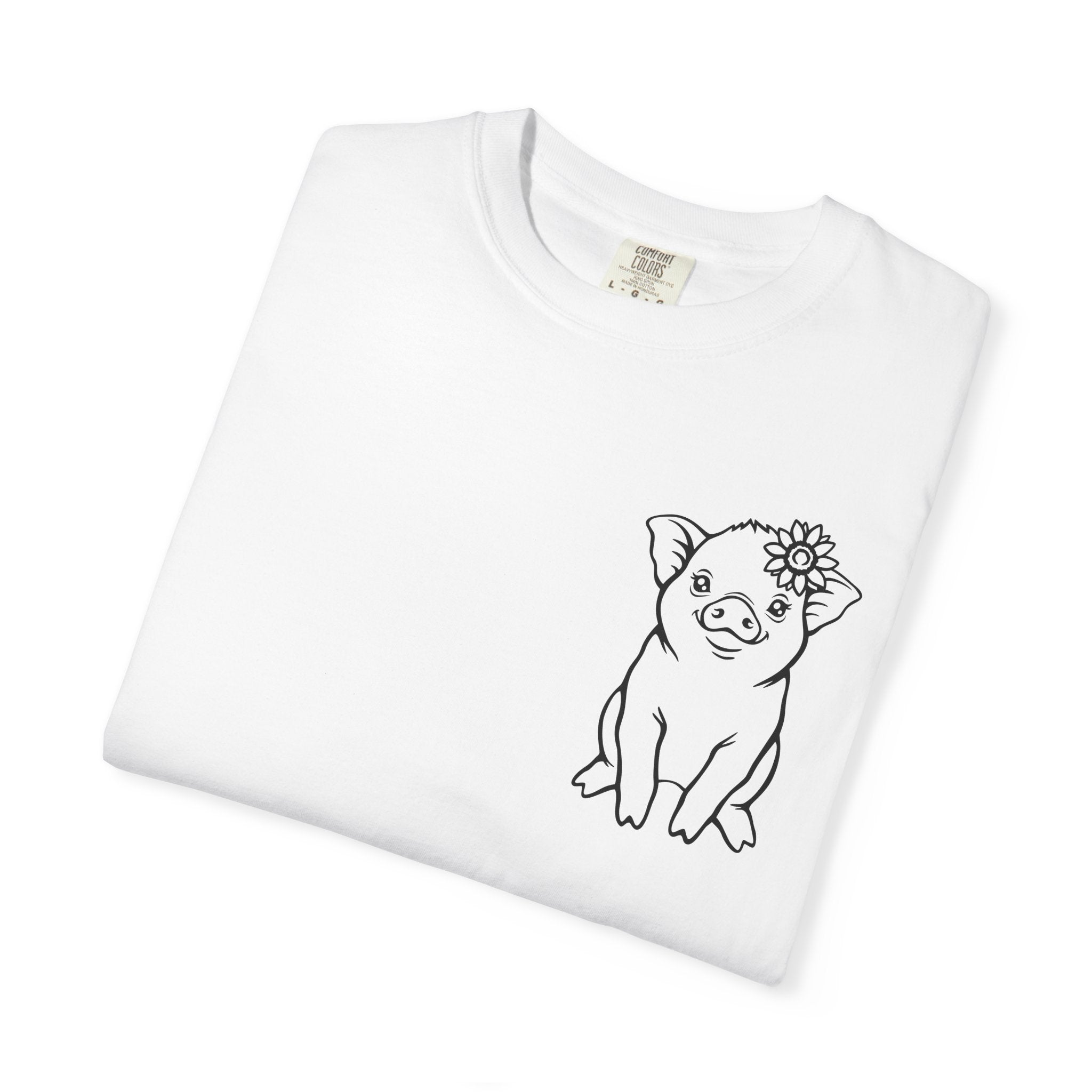 Little Cute Pig Unisex Garment-Dyed T-shirt