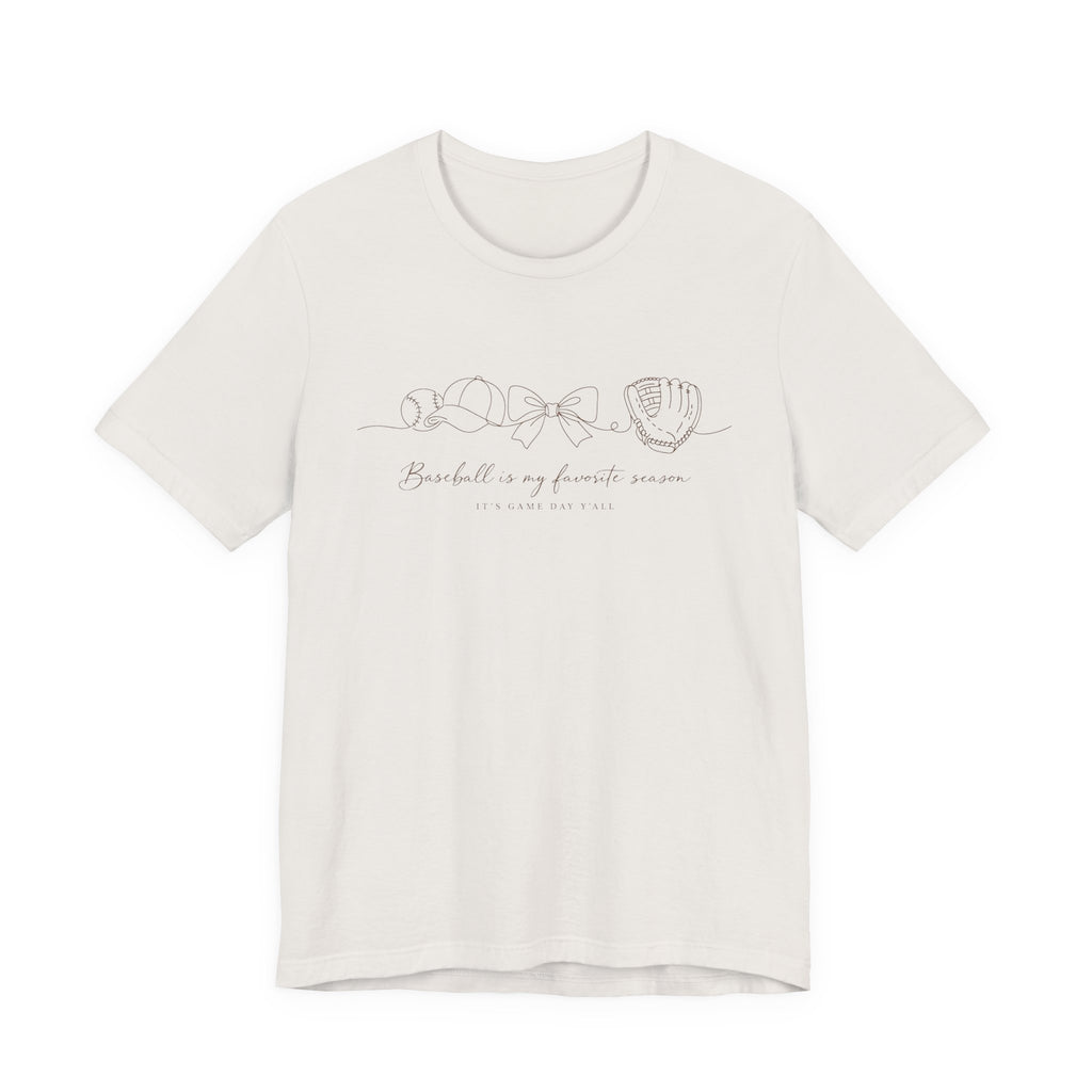 Baseball Favorite Season Unisex Jersey Short Sleeve Tee