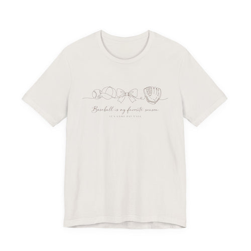 Baseball Favorite Season Unisex Jersey Short Sleeve Tee