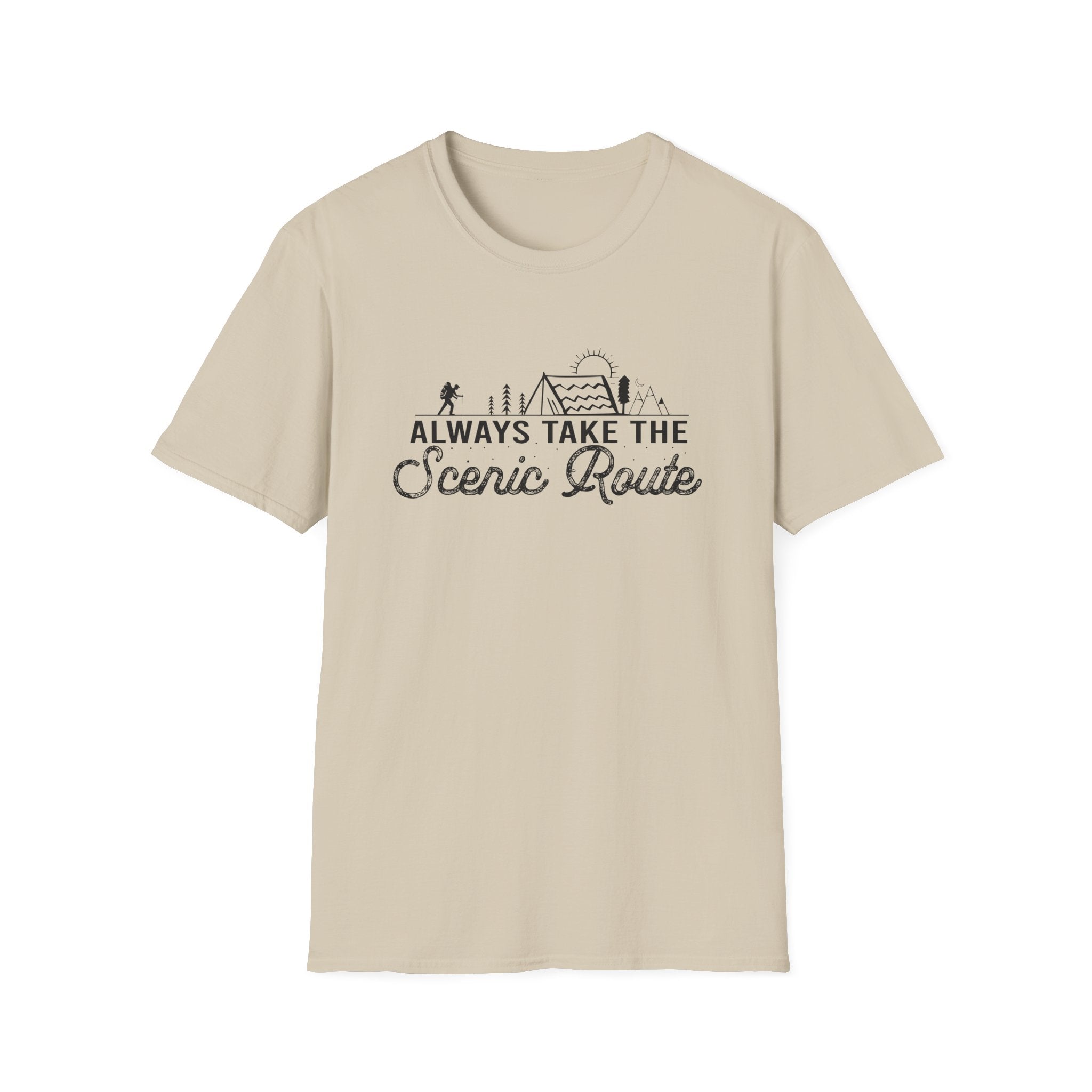 Always Take the Scenic Route Unisex Softstyle T-Shirt