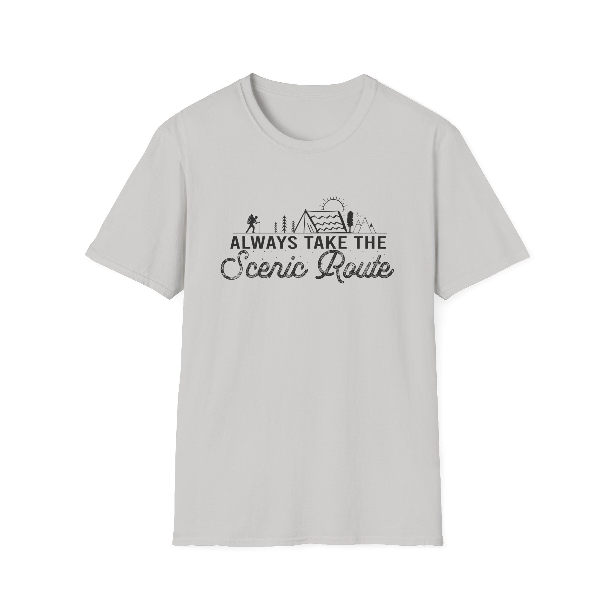 Always Take the Scenic Route Unisex Softstyle T-Shirt