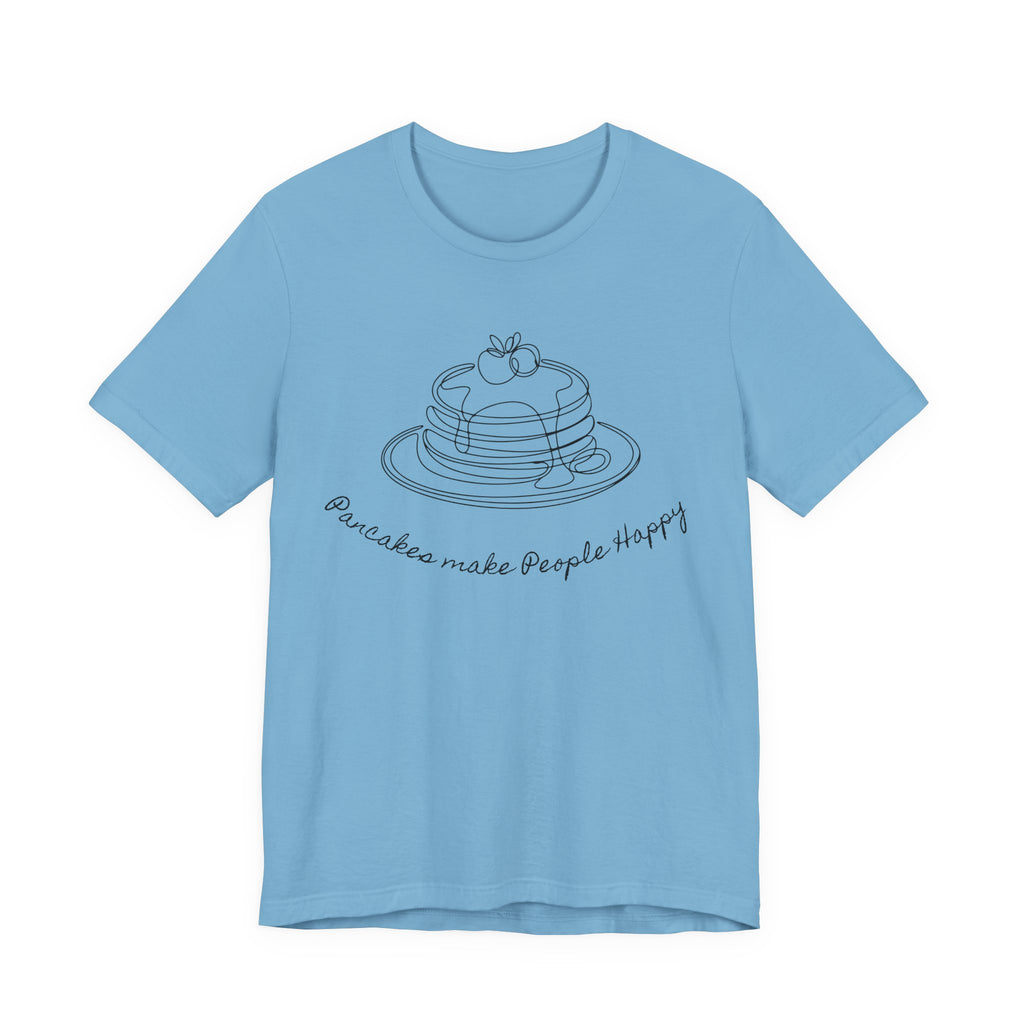 Pancakes make people happy Unisex Jersey Short Sleeve Tee