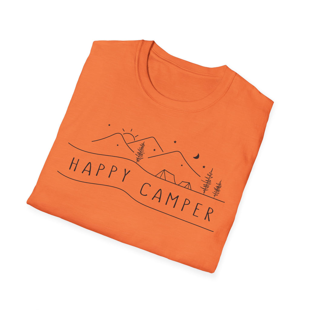 Happy Camper Tent Unisex Softstyle T-Shirt