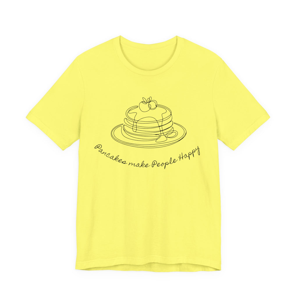 Pancakes make people happy Unisex Jersey Short Sleeve Tee