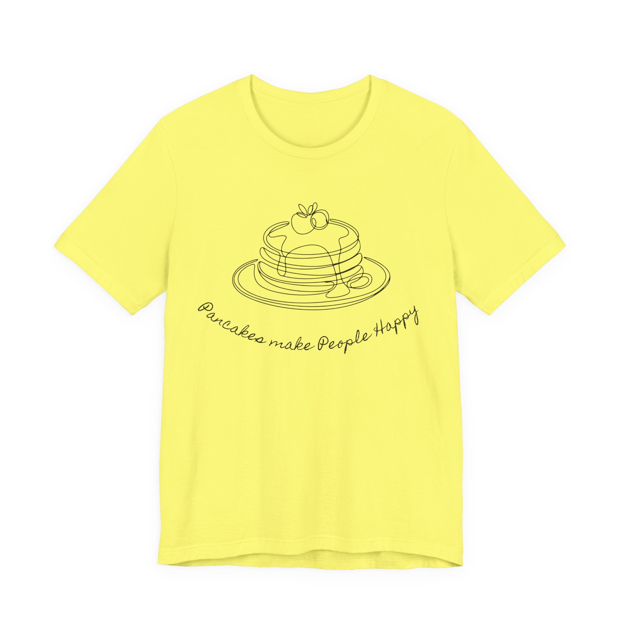 Pancakes make people happy Unisex Jersey Short Sleeve Tee