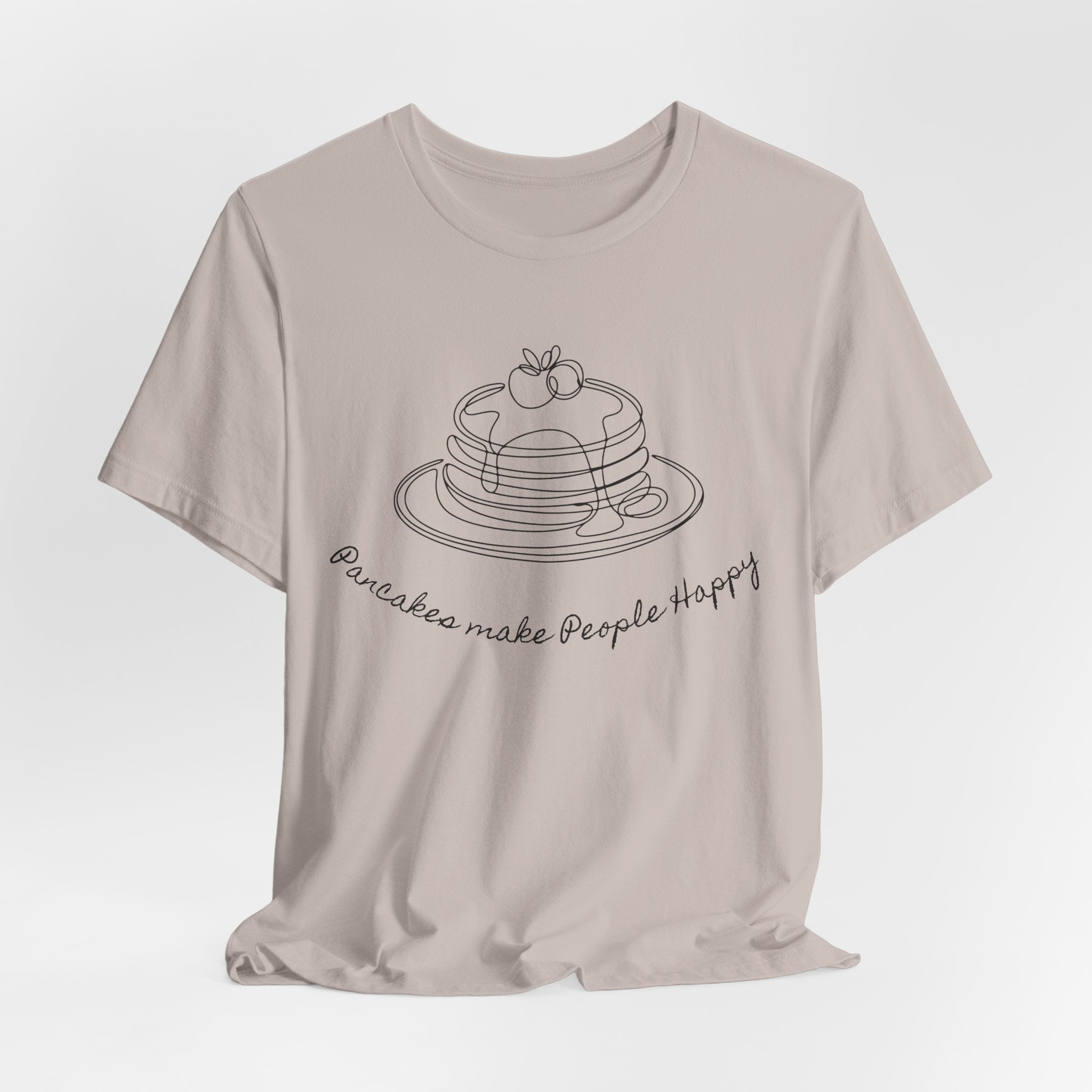 Pancakes make people happy Unisex Jersey Short Sleeve Tee