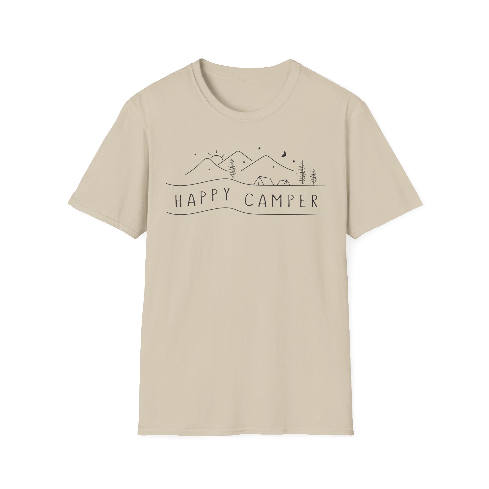 Happy Camper Tent Unisex Softstyle T-Shirt