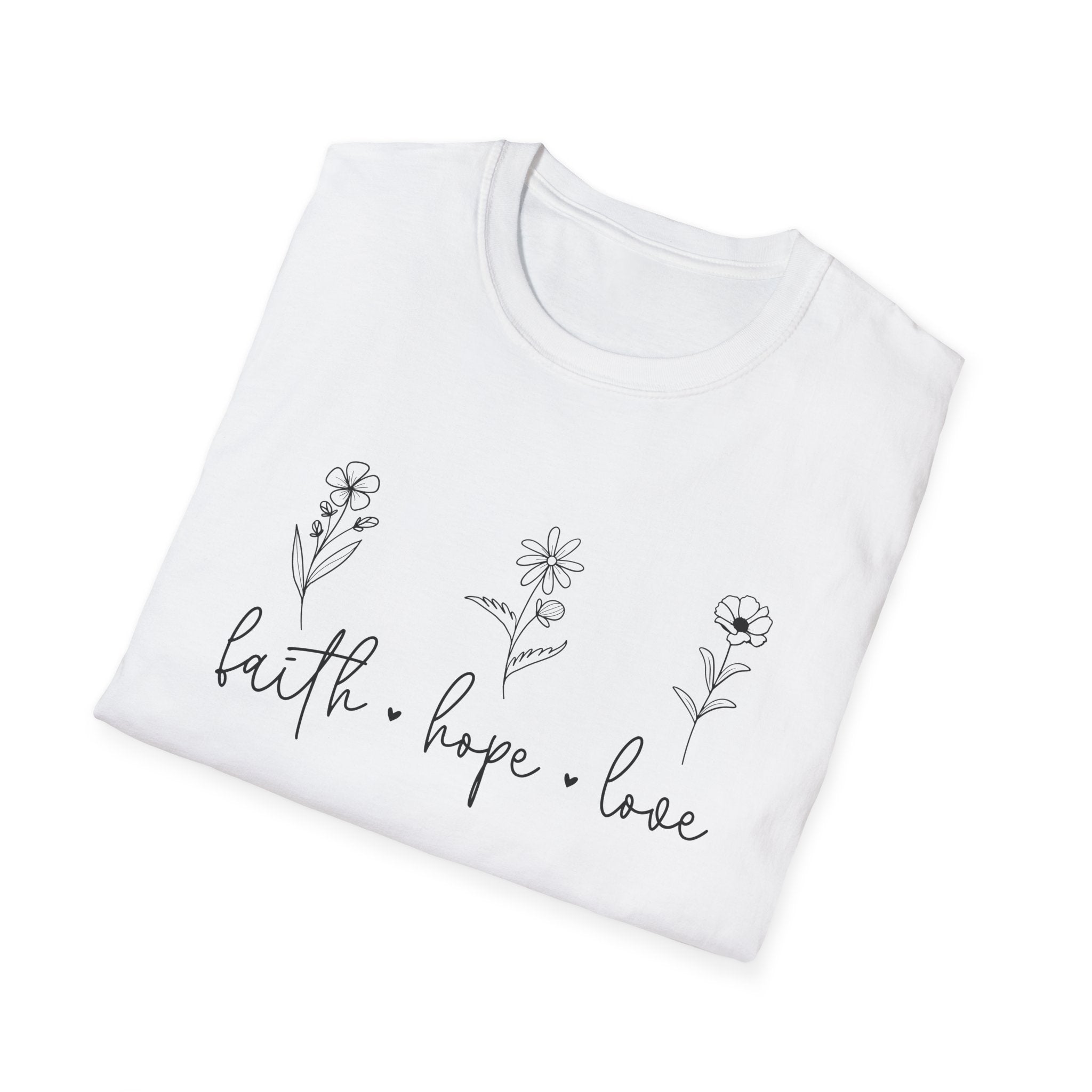 Faith Hope Love Unisex Softstyle T-Shirt