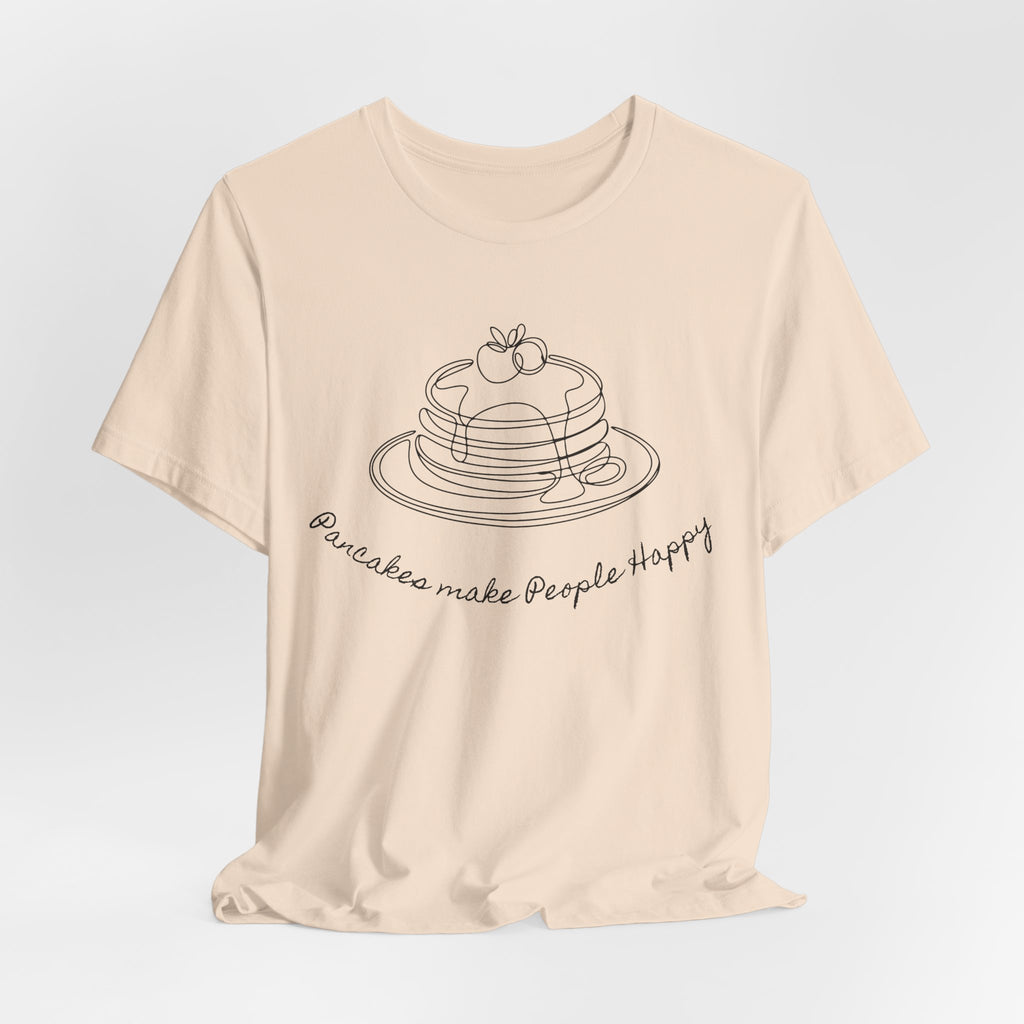 Pancakes make people happy Unisex Jersey Short Sleeve Tee