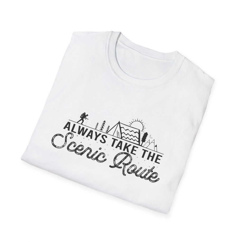 Always Take the Scenic Route Unisex Softstyle T-Shirt