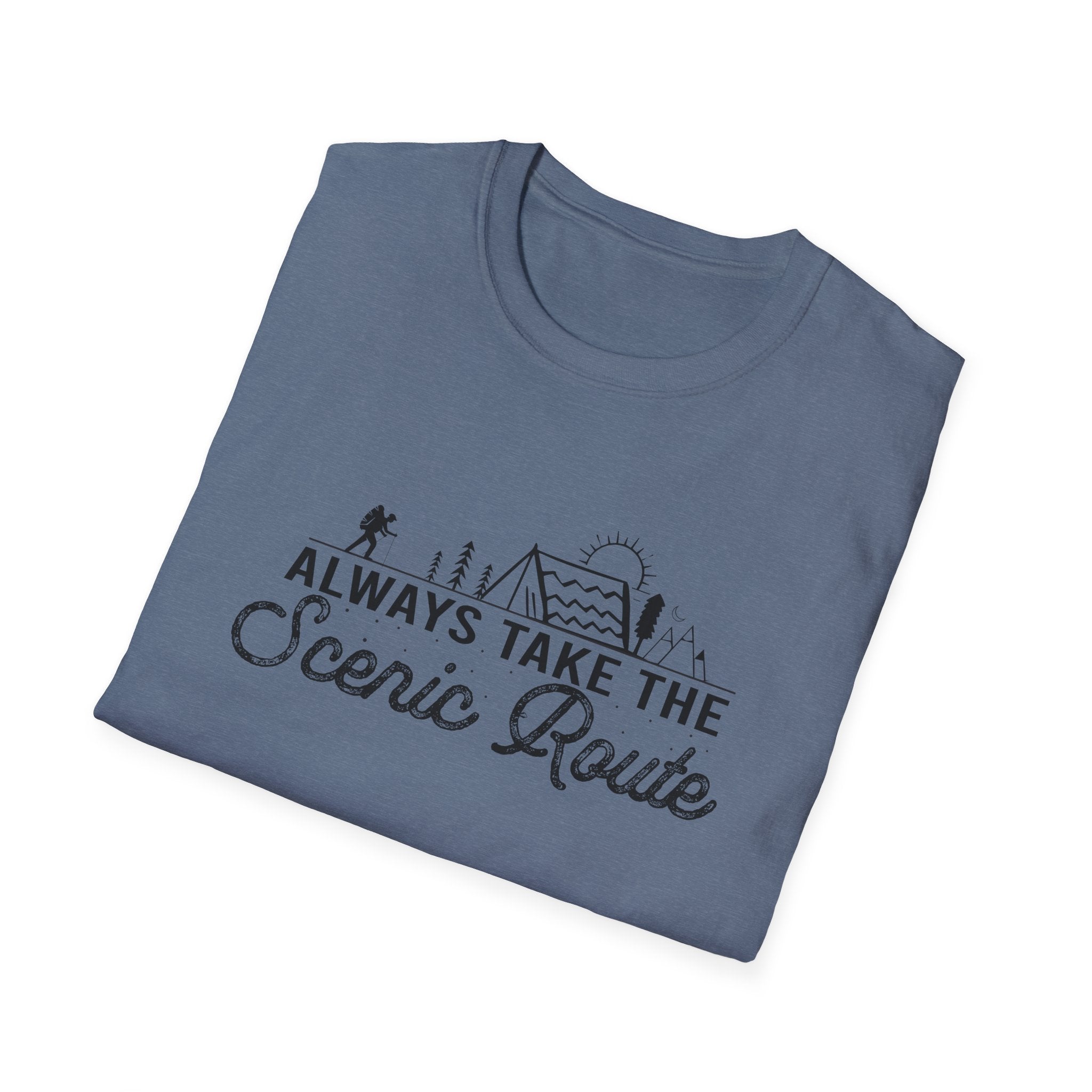 Always Take the Scenic Route Unisex Softstyle T-Shirt