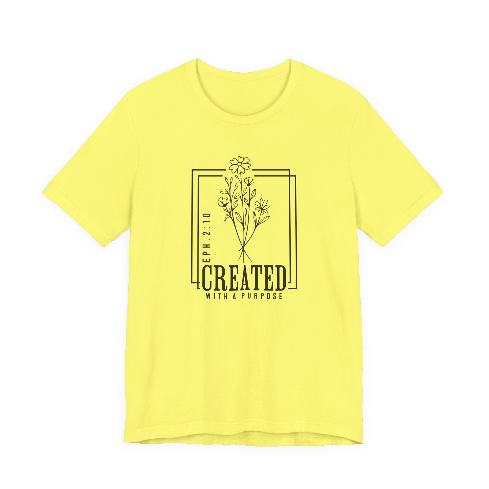 Created with a Purpose Unisex Jersey Short Sleeve Tee