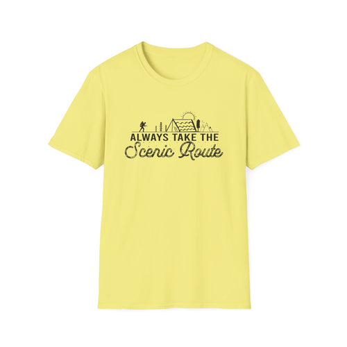 Always Take the Scenic Route Unisex Softstyle T-Shirt