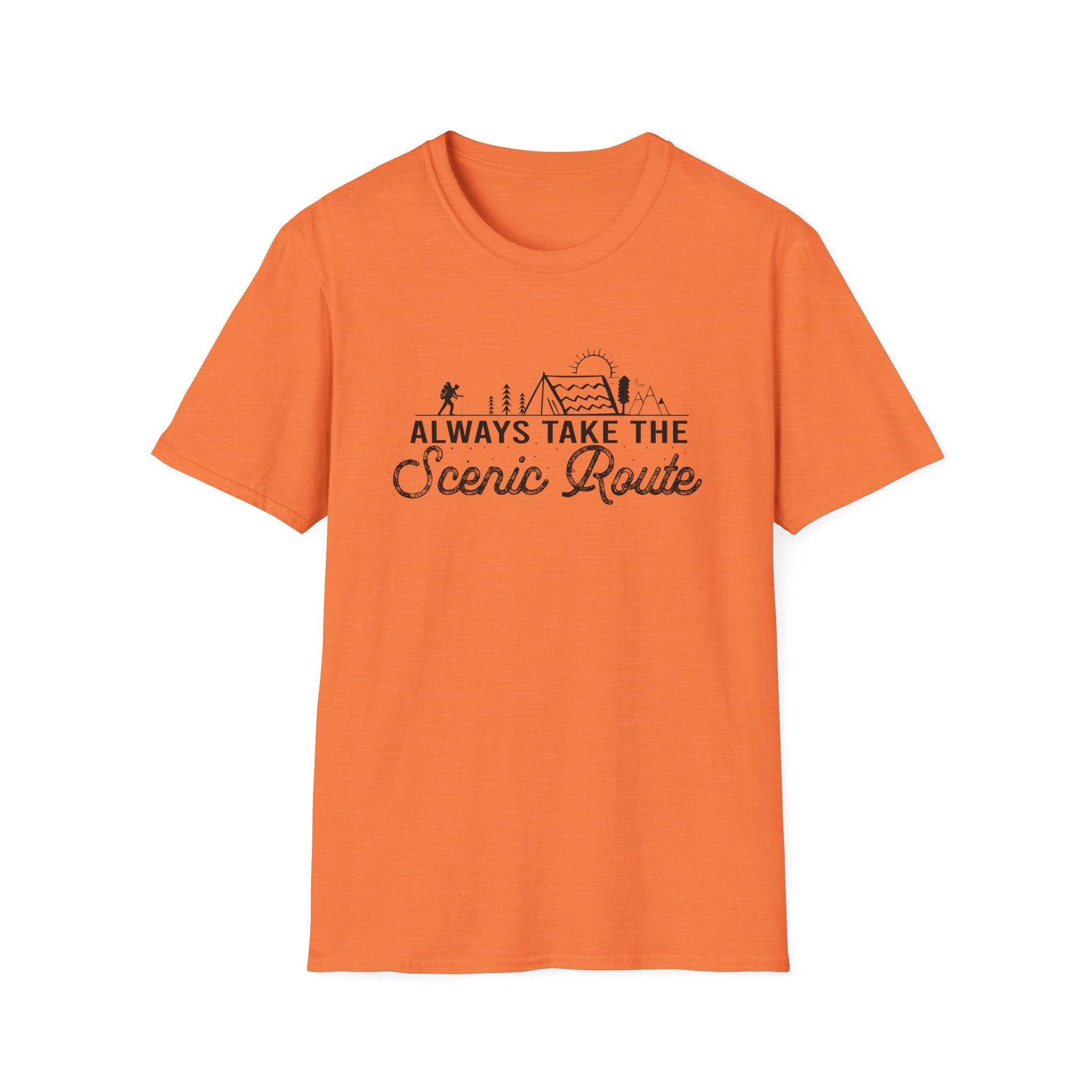 Always Take the Scenic Route Unisex Softstyle T-Shirt