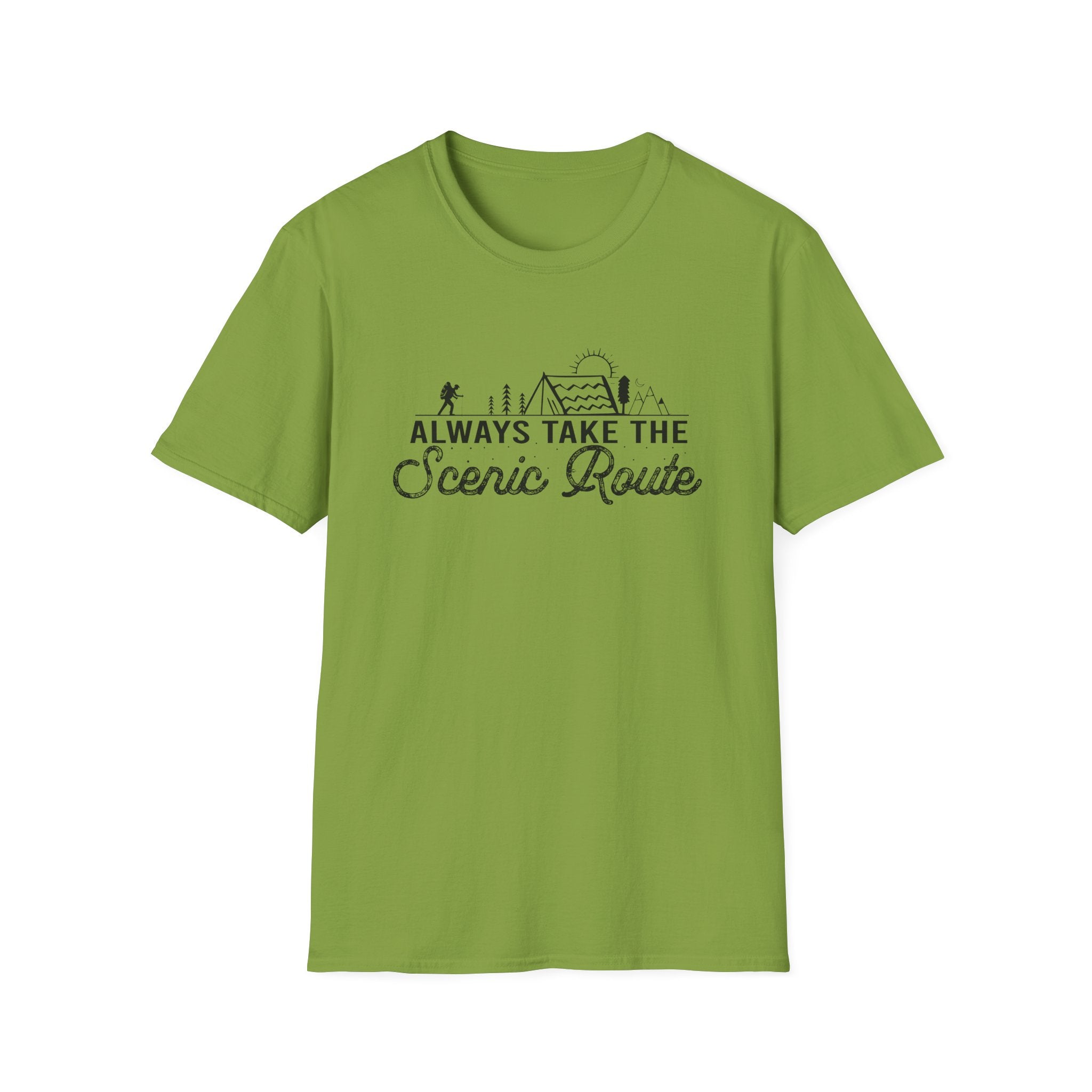 Always Take the Scenic Route Unisex Softstyle T-Shirt