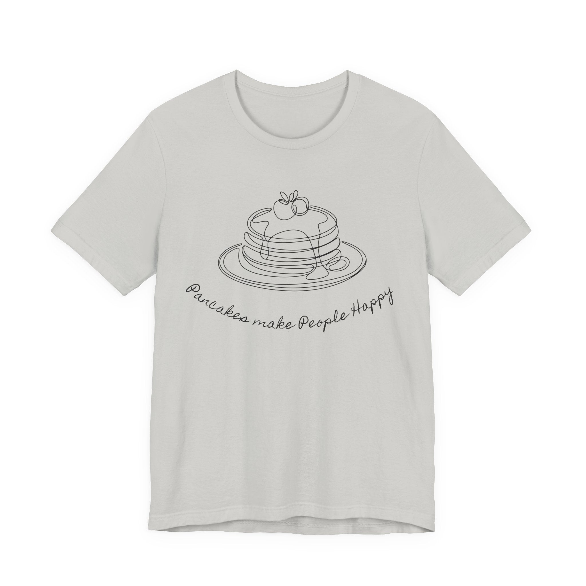 Pancakes make people happy Unisex Jersey Short Sleeve Tee