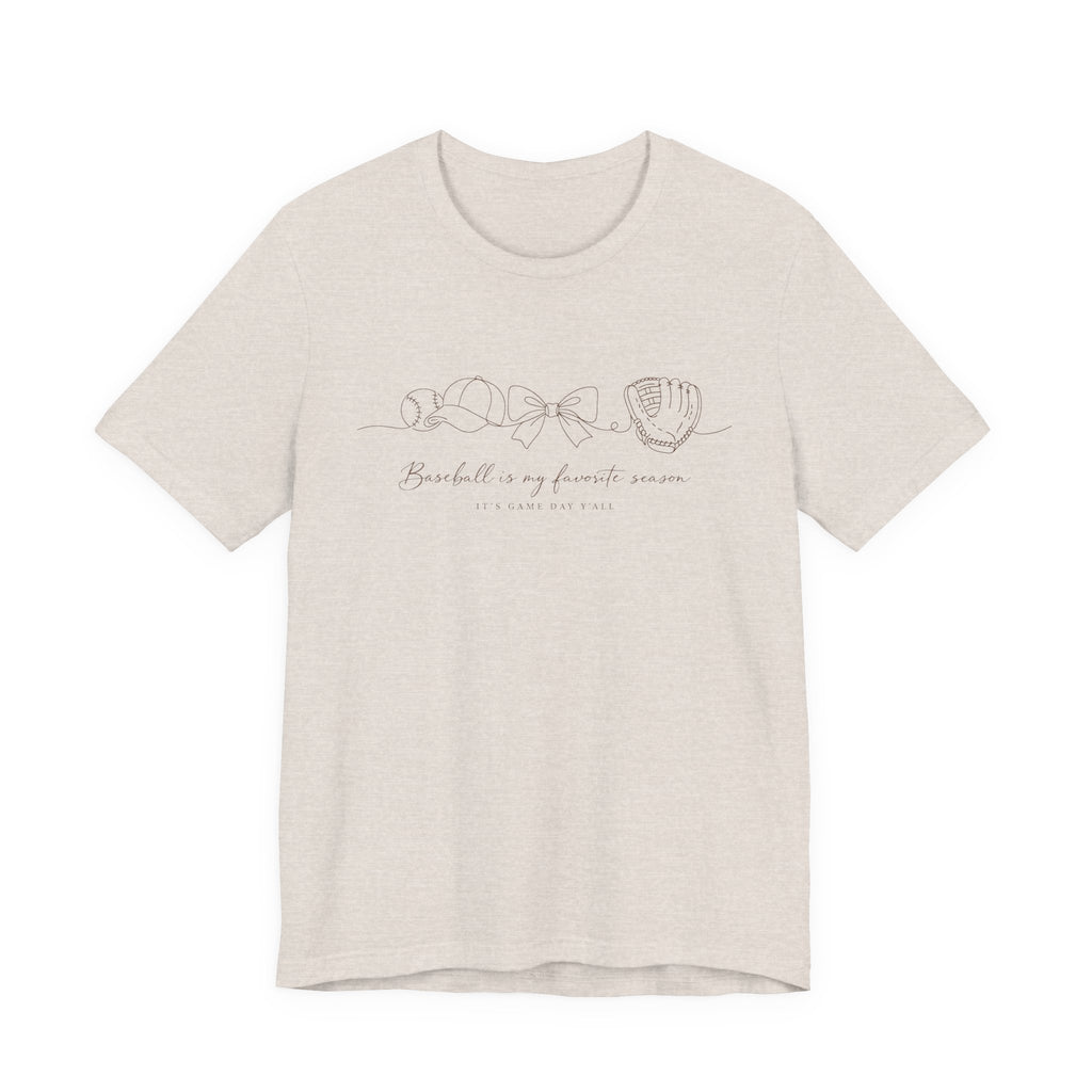 Baseball Favorite Season Unisex Jersey Short Sleeve Tee
